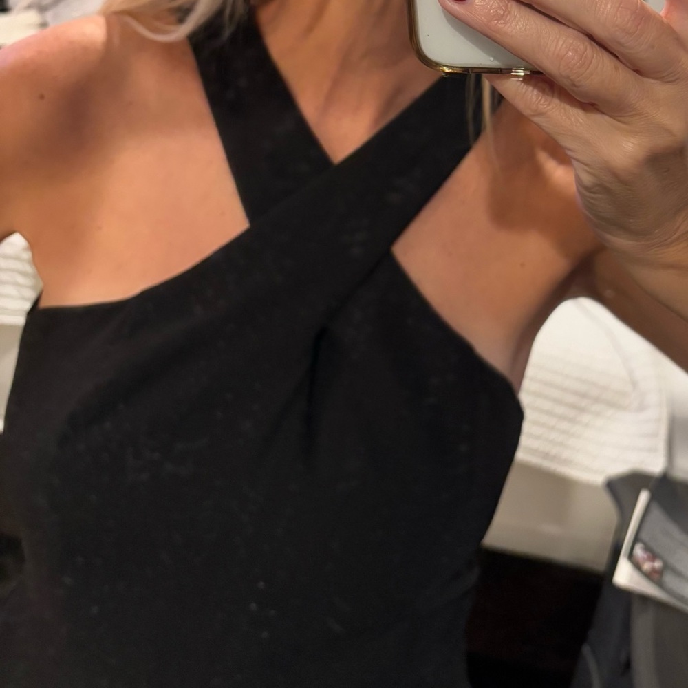 Elegant Black Halter neck jumpsuit size medium NWT